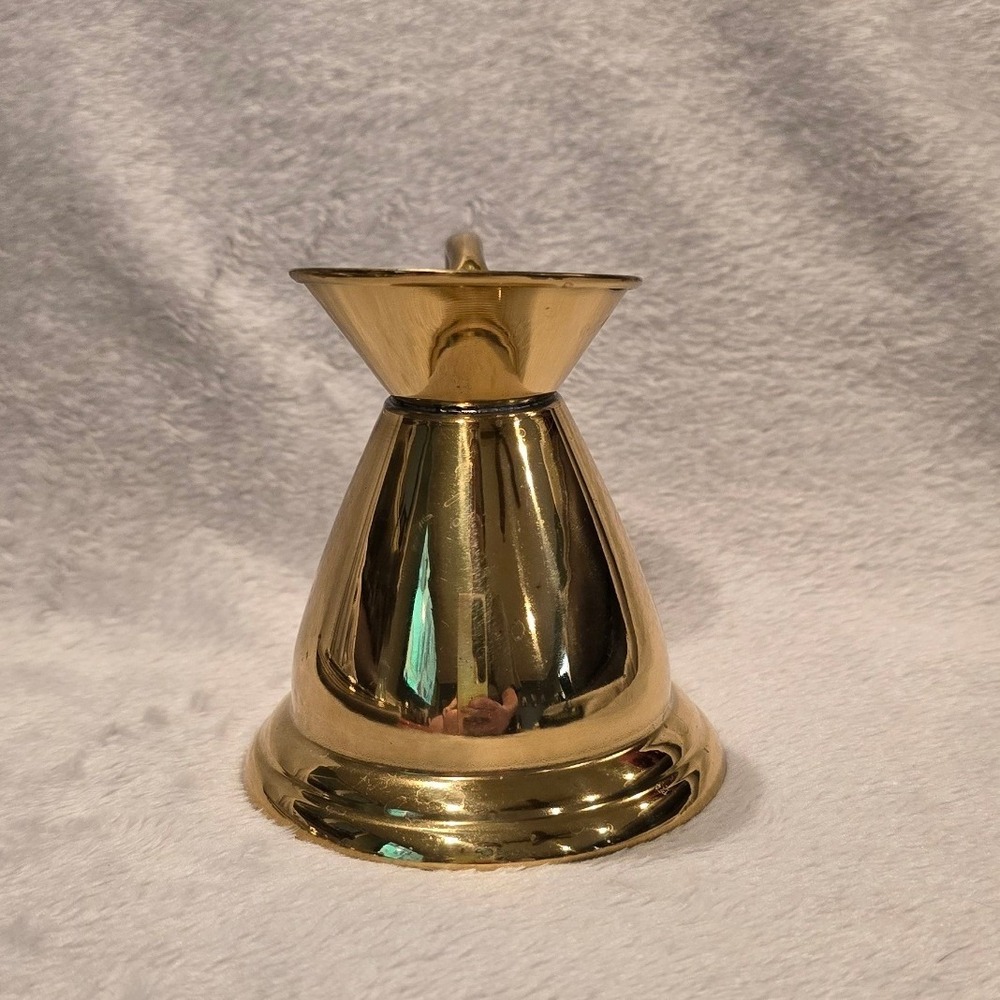 Vintage House of Global Art Solid Brass Pitcher England Decorative Gold MCM - Picture 3 of 6